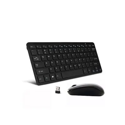 Wireless Ultra-Compact Keyboard & Mouse Combo for PC, Laptop & Windows 10/8/7