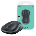 Wireless Mouse M185 – 2.4GHz | USB Mini Receiver | 1000 DPI | Ambidextrous | 12-Month Battery