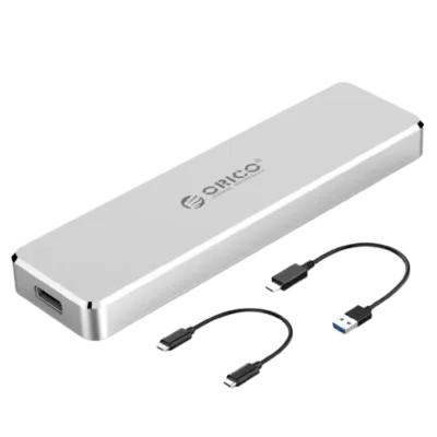 USB 3.2 Type C Tool Free Enclosure for M.2 PCIe NVMe and SATA SSDs