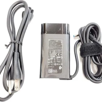 Original HP TPN-LA14 65W Slim AC Adapter – Blue Tip for Envy 13 Series Laptops