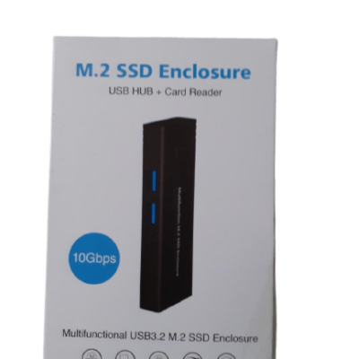 USB 3.2 Type C Tool Free Enclosure for M.2 PCIe NVMe and SATA SSDs