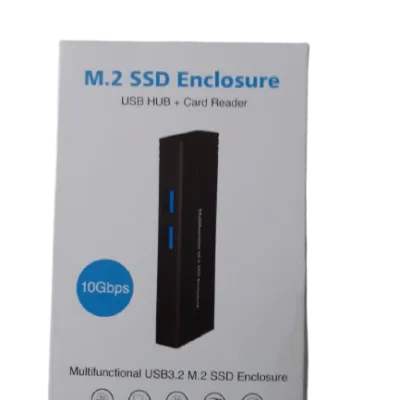 USB 3.2 Type C Tool Free Enclosure for M.2 PCIe NVMe and SATA SSDs