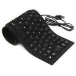 Foldable USB Wired Waterproof Rollup Keyboard – Flexible Slim 85-Key Keyboard for PC, Notebook & Laptop