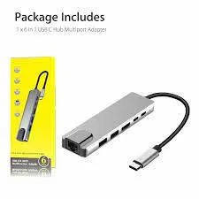 8 In 1 USB Type C Hub Adapter Laptop Docking Station,MST Dual Monitor Dual HDMI RJ45