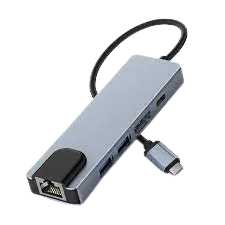 USB C Hub, 5 in 1 USB C 4K@32Hz HDMI Adapter with Ethernet Port